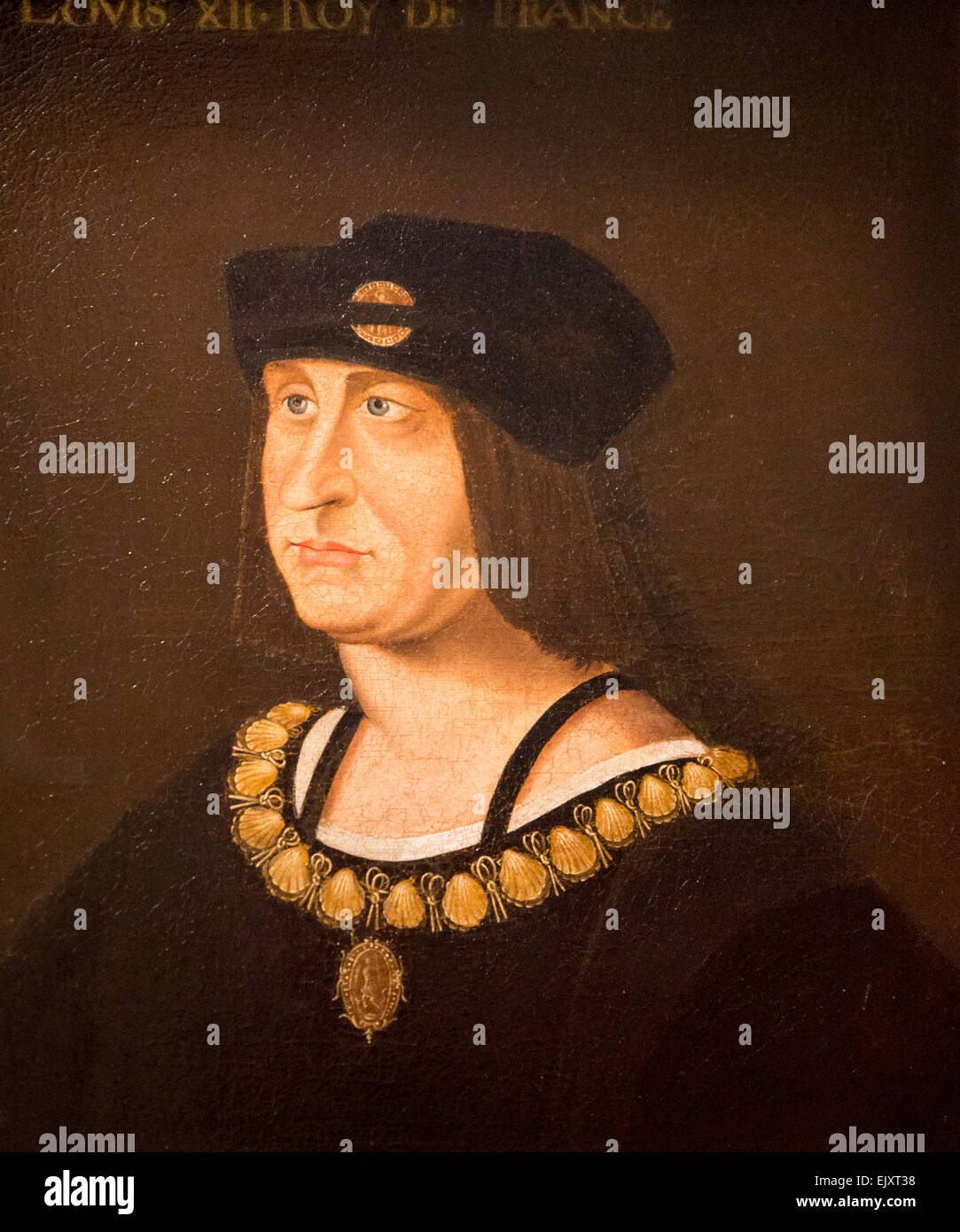 ActiveMuseum 0005723.jpg / Portrait of Louis XII, copy of the portrait in the collection of English monarchs since the beginning of the 16th and kept at Windsor Castle today 05/12/2013  -   / 17th century Collection / Active Museum Stock Photo