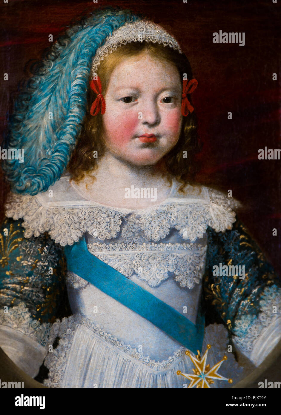 ActiveMuseum 0005994.jpg / Portrait of french dolphin, future King Louis XIV, dressed by the dress and the plume who is the traditional suit for the children until his seven years. 05/12/2013  -   / 17th century Collection / Active Museum Stock Photo