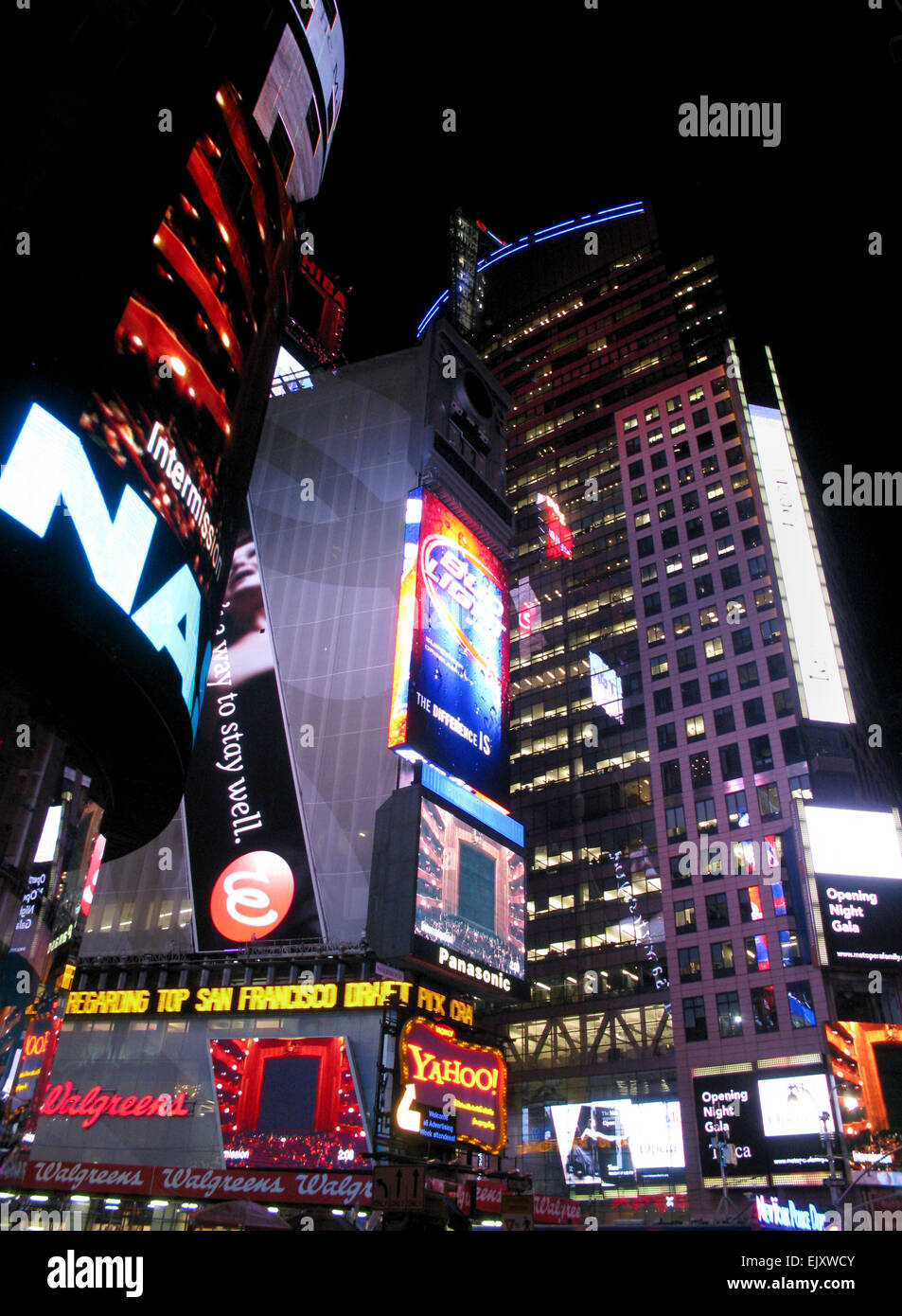 Times Square lights, New York City, USA Stock Photo Alamy