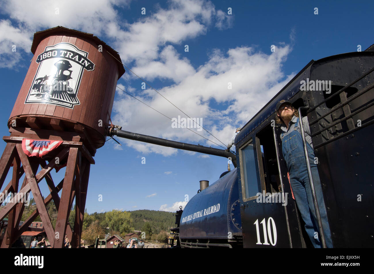 1880 Train station, Hill City, Black Hills, South Dakota, USA Stock ...