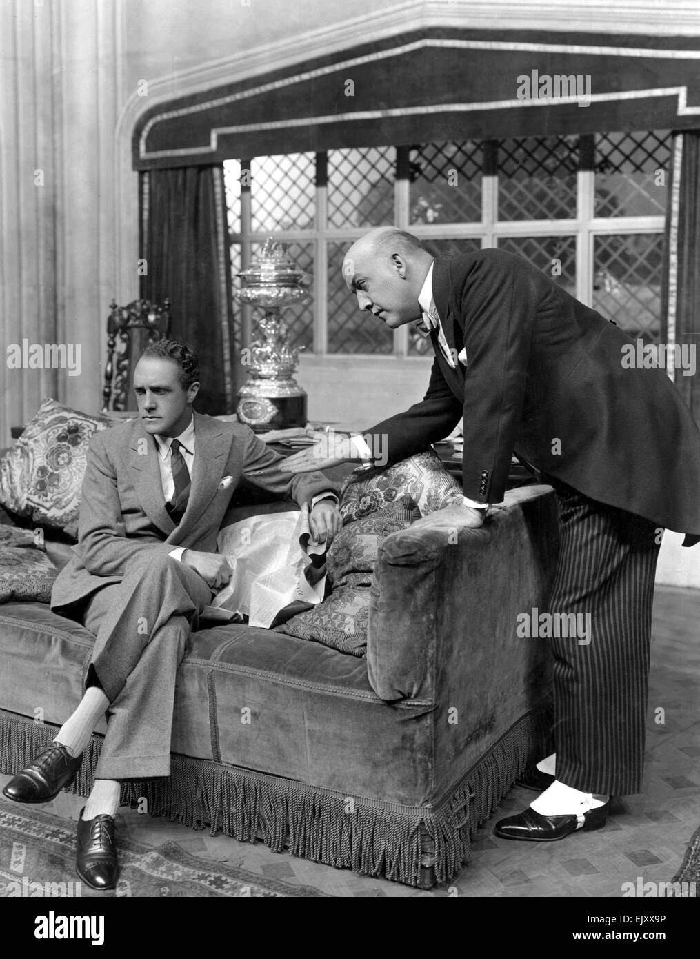 Scene from the play The Calendar. 12 March 1930. Stock Photo