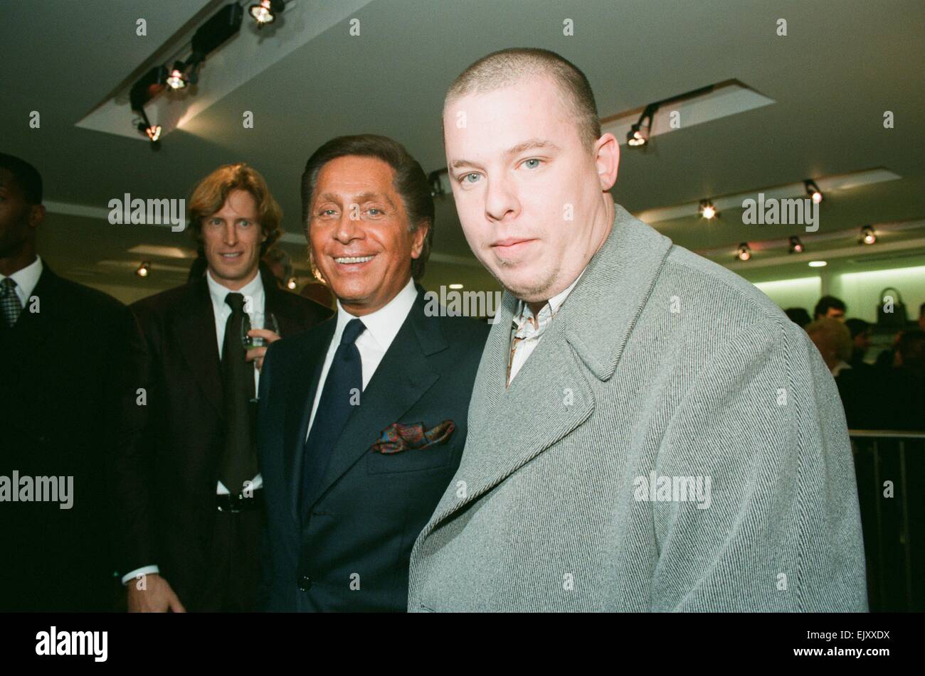 British fashion designer Alexander McQueen (right) seen here with Stock  Photo - Alamy