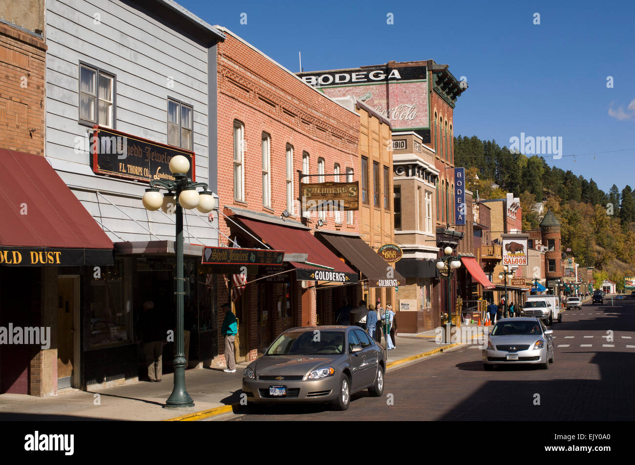 Main Street, Deadwood, Black Hills, South Dakota, USA Stock Photo - Alamy