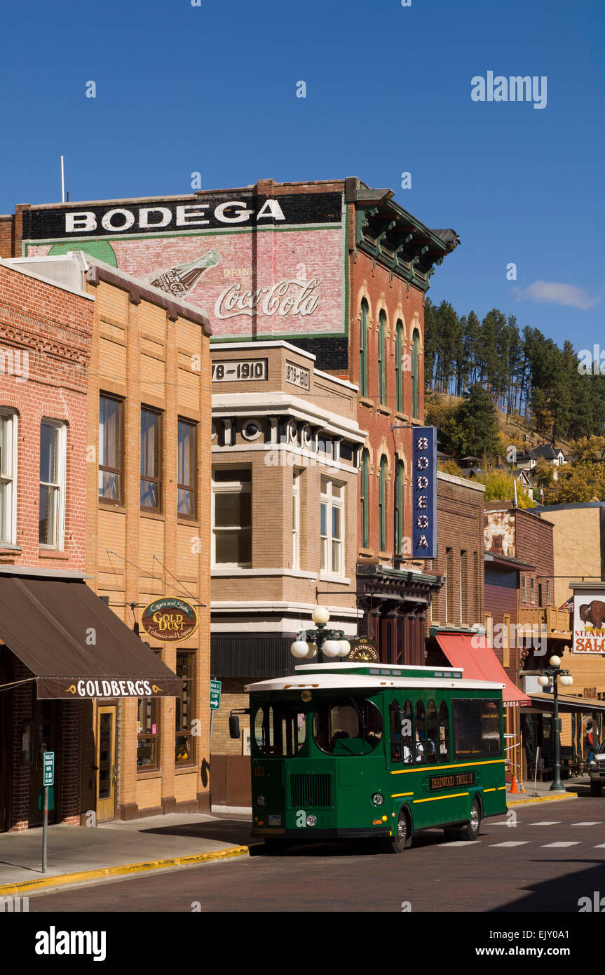 Main Street, Deadwood, Black Hills, South Dakota, USA Stock Photo - Alamy
