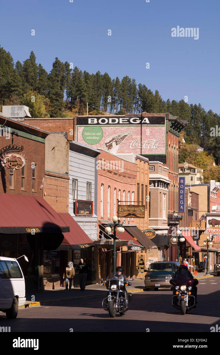 Main Street, Deadwood, Black Hills, South Dakota, USA Stock Photo - Alamy