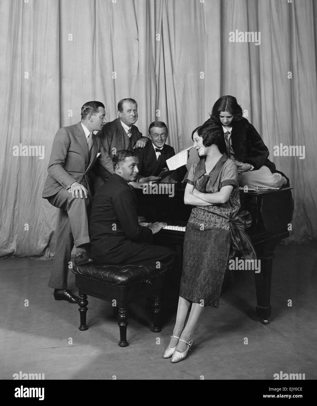 Scene from the new Co-Optimists performance at the Palace Theatre. 29th August 1924. Stock Photo