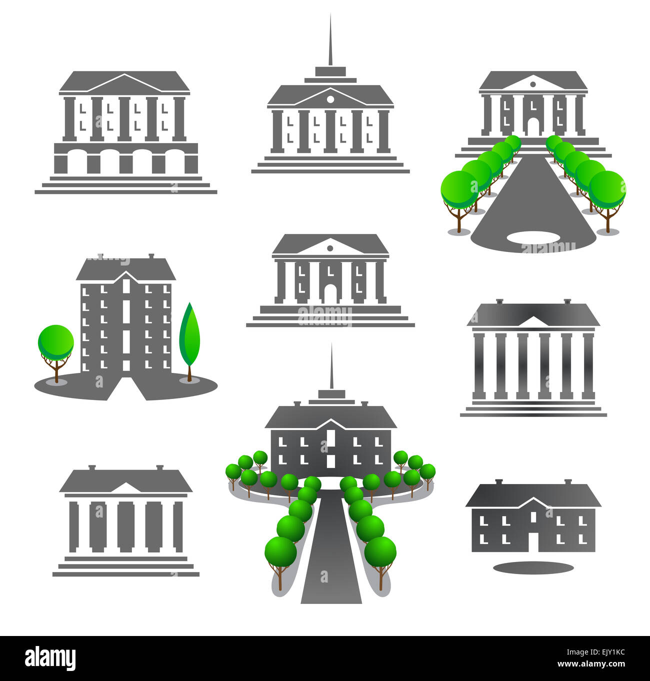 Cityscape view modern buildings Cut Out Stock Images & Pictures - Alamy