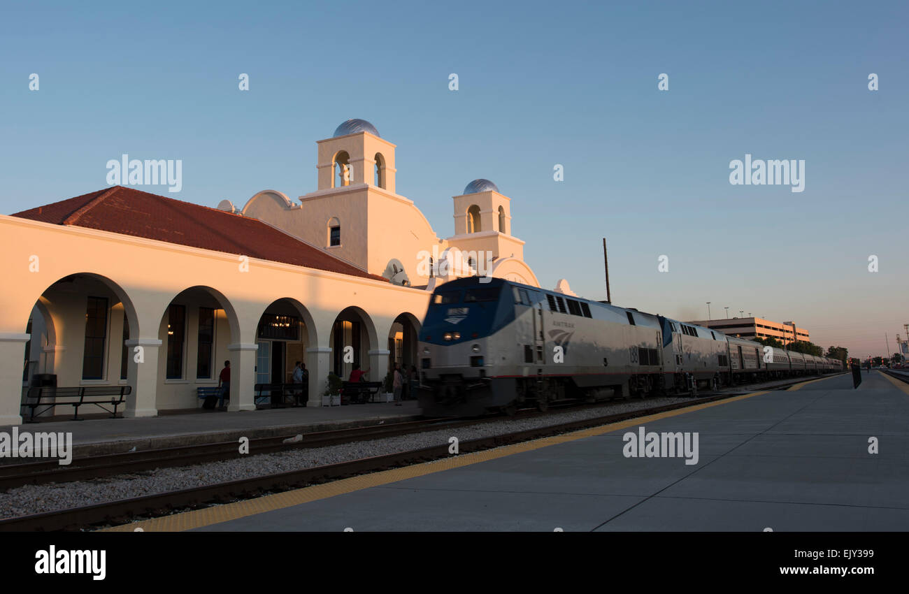 The Orlando train station used by Amtrak and SunRail near downtown