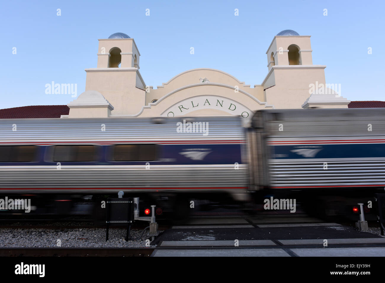 The Orlando train station used by Amtrak and SunRail near downtown