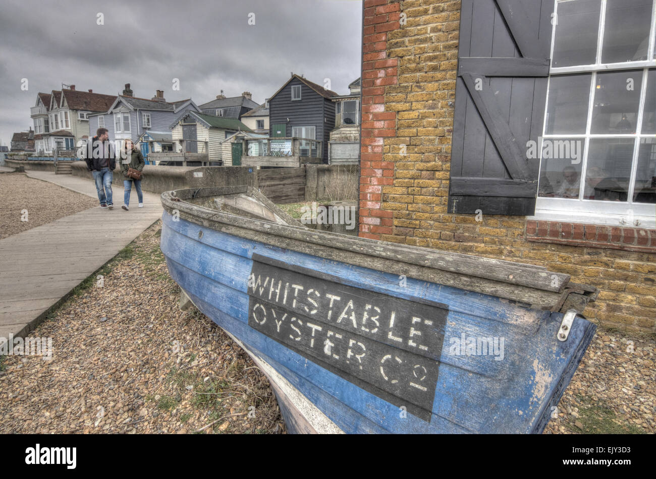 sea front  Kent   Whitstable oyster company Stock Photo