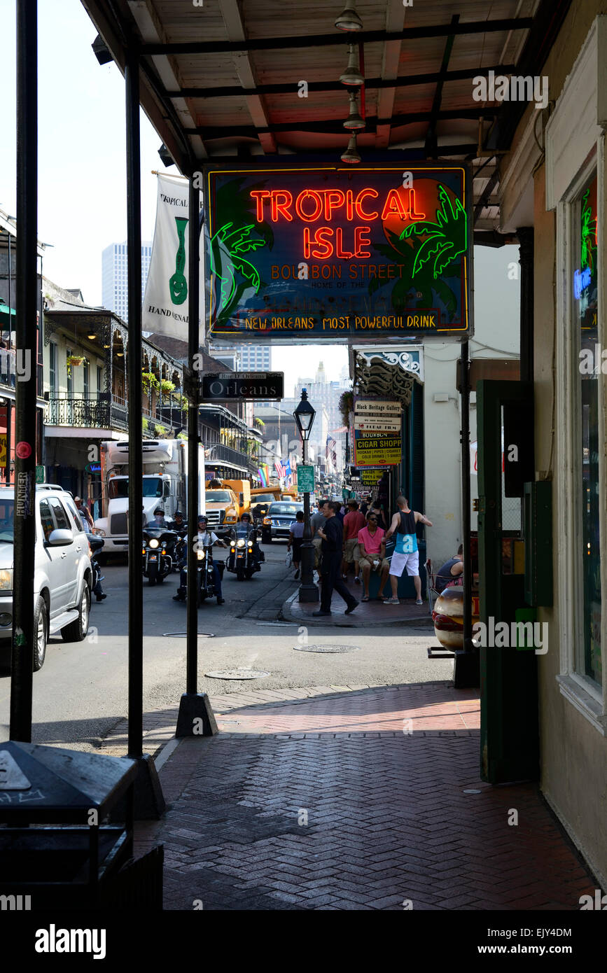 tropical isle bar bourbon street french quarter new orleans overhead