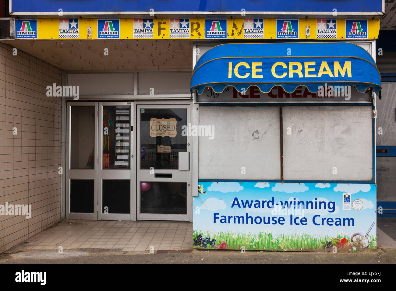 award winning farmhouse ice cream Stock Photo