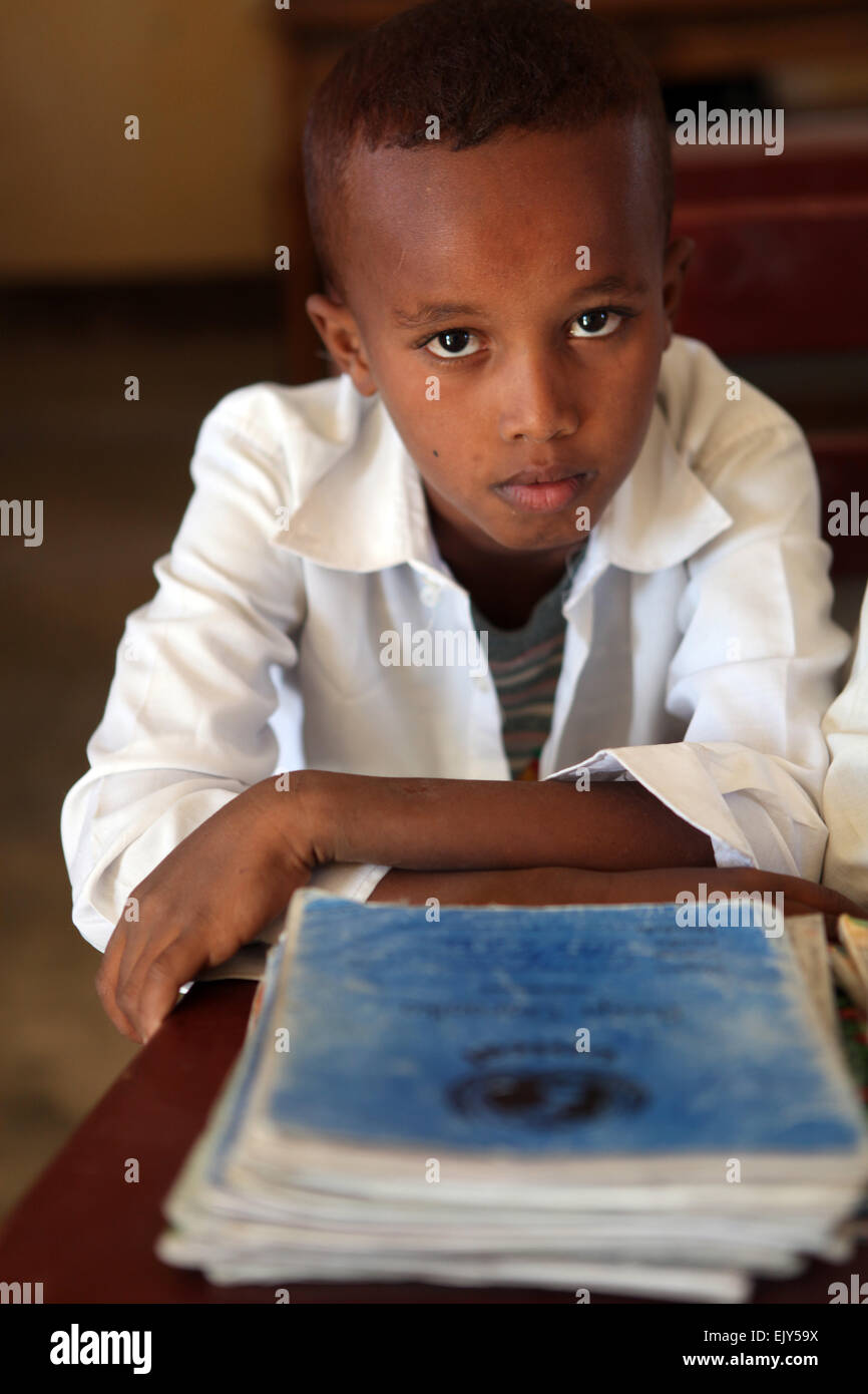 School boy in Somaliland Stock Photo