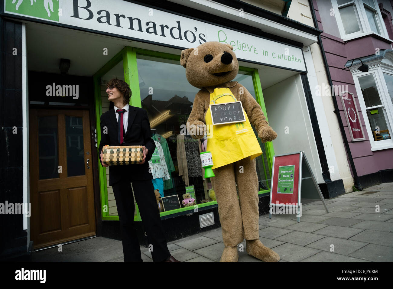 Barnardos charity shop group aberystwyth hires stock photography and