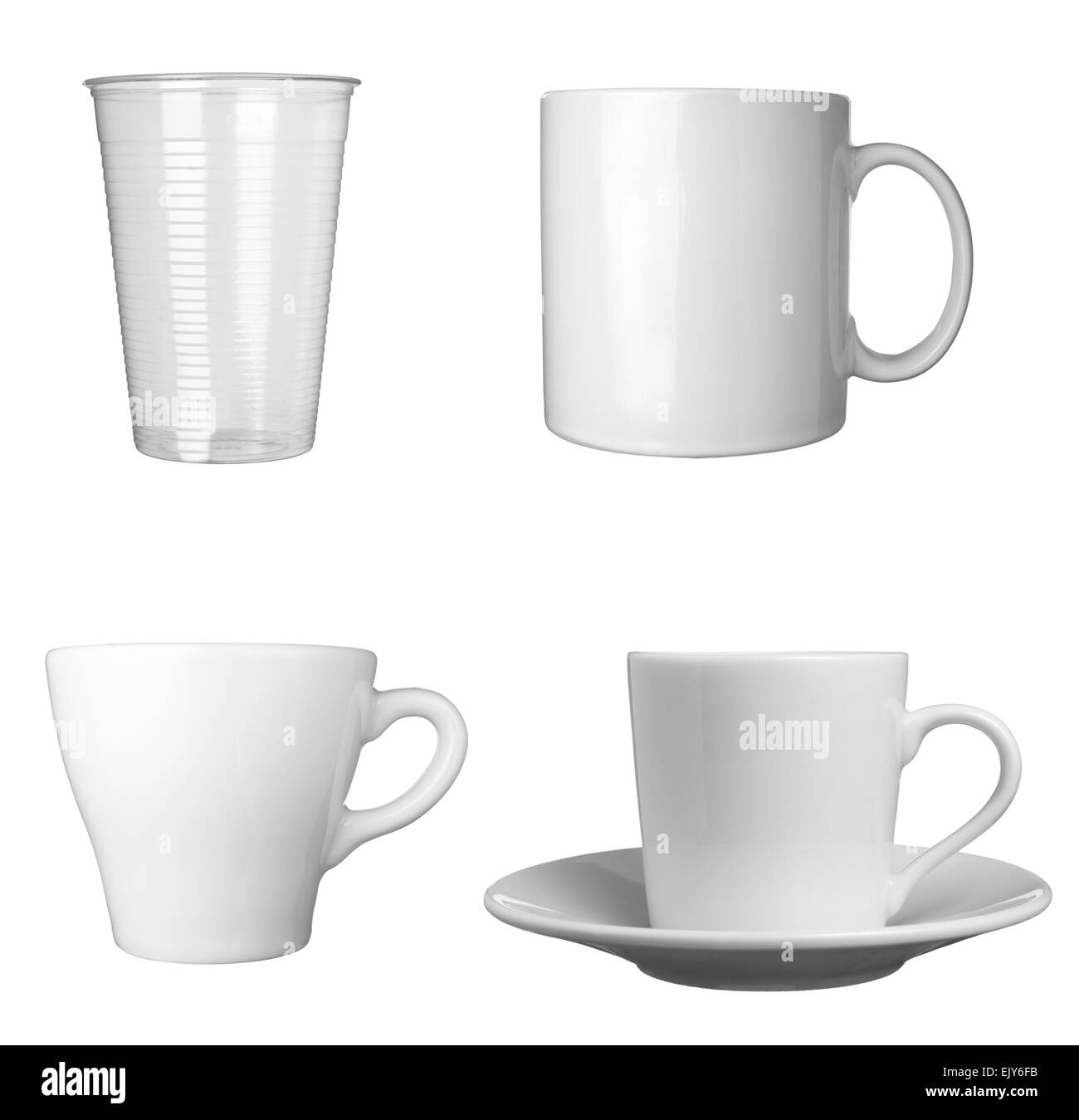 white coffee cup mug Stock Photo