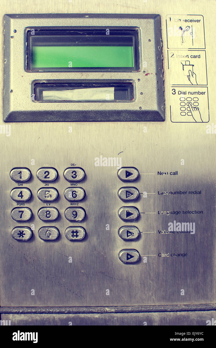 Pay phone numbers hi-res stock photography and images - Alamy