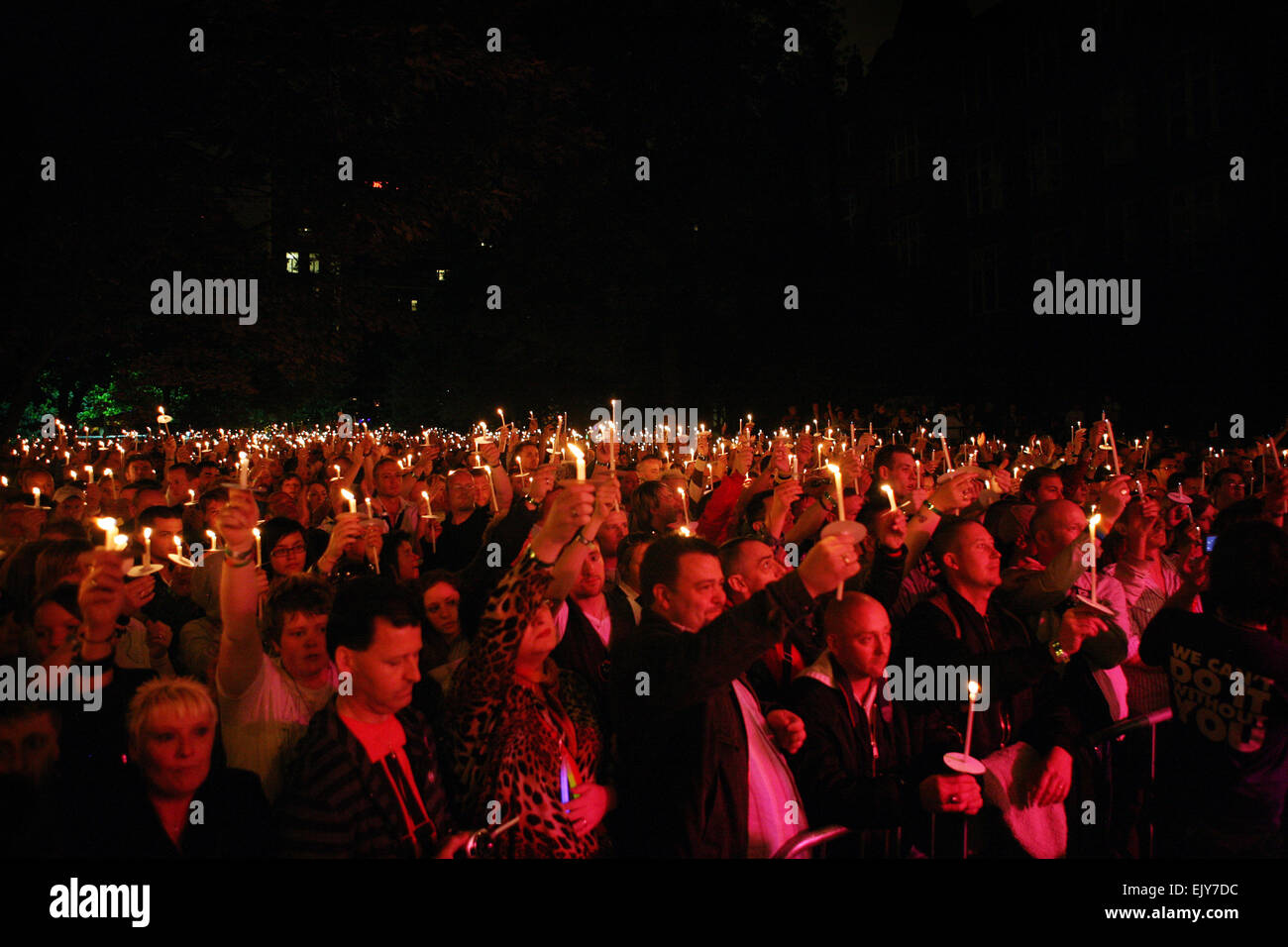 An HIV candlelit vigil marks the end of the Gay Pride celebrations. Picture: Chris Bull Stock Photo