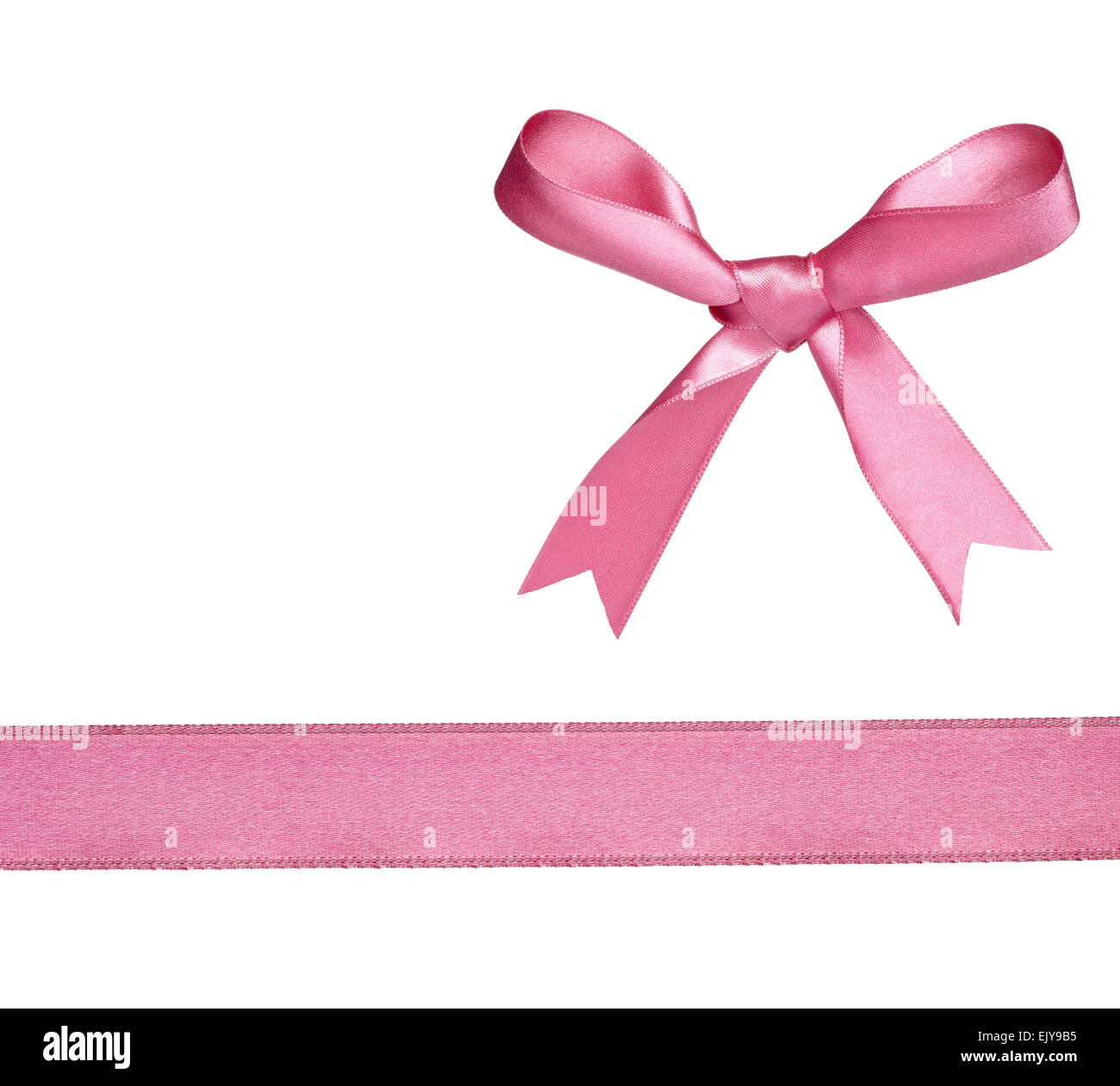 collection of various knot and ribbon on white background. each one is