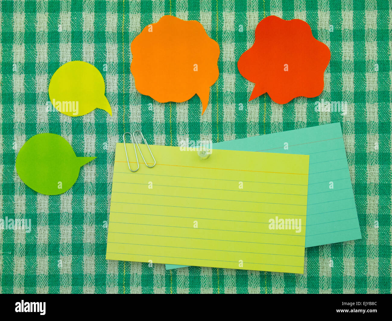 Colorful balloons and bubbles; you can write words on it Stock Photo