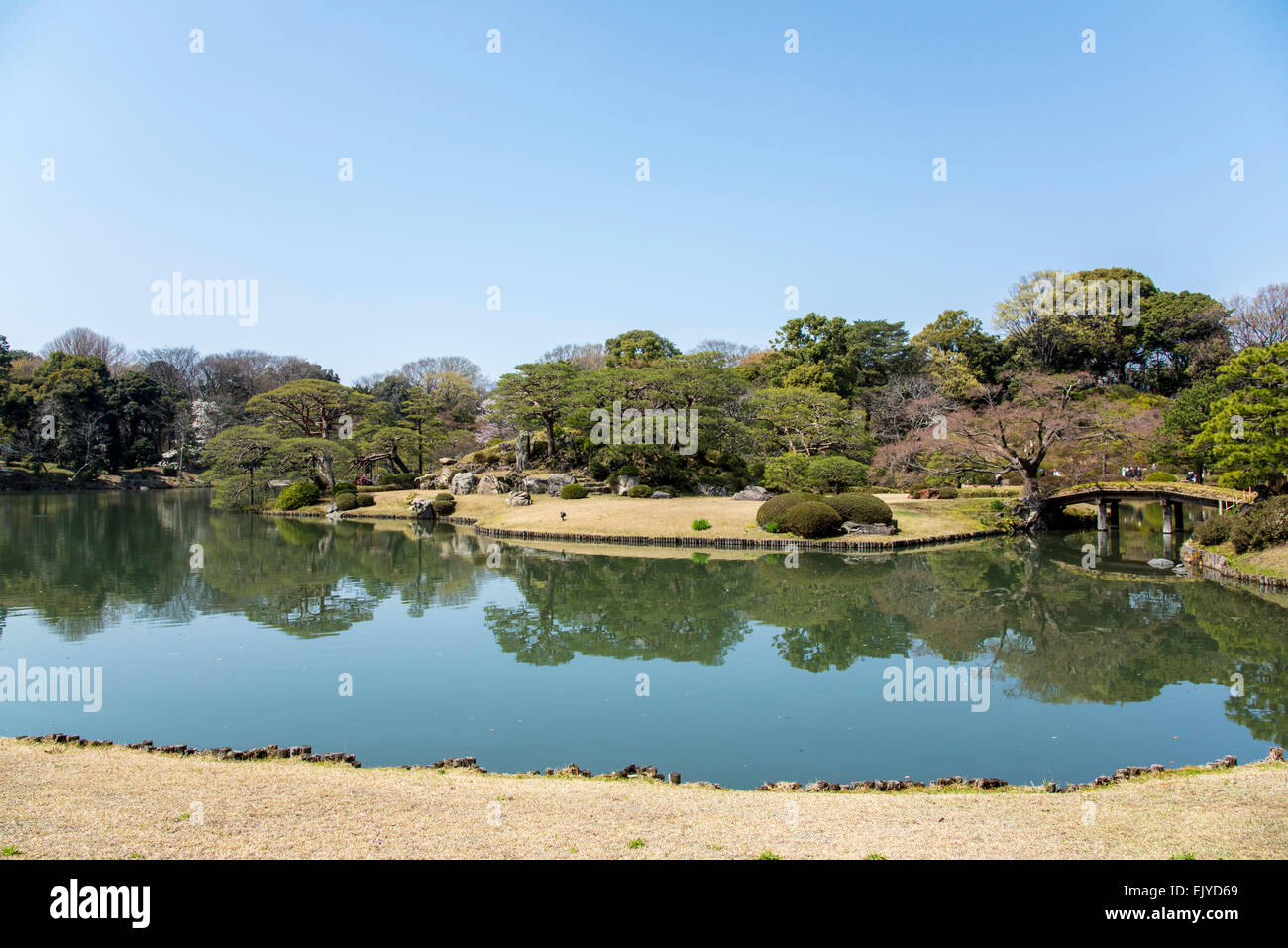 Rikugien Garden,Bunkyo-Ku,Tokyo,Japan Stock Photo