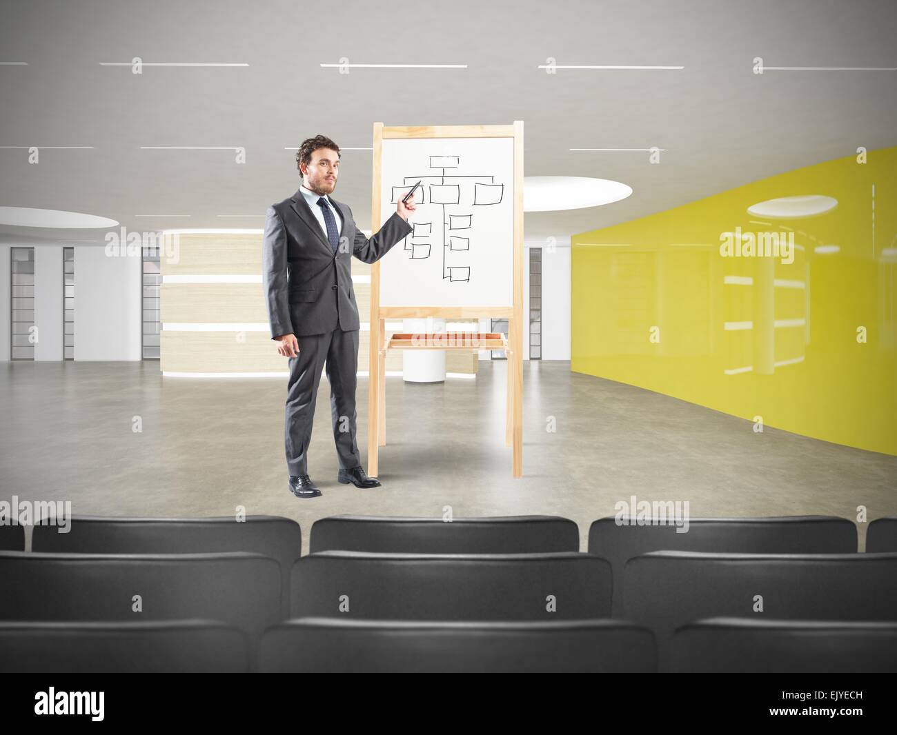 Businessman in a meeting Stock Photo