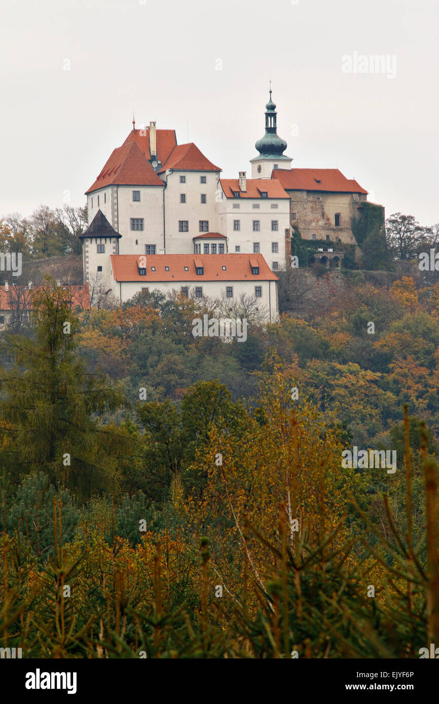 Vysoky Chlumec Castle Stock Photo