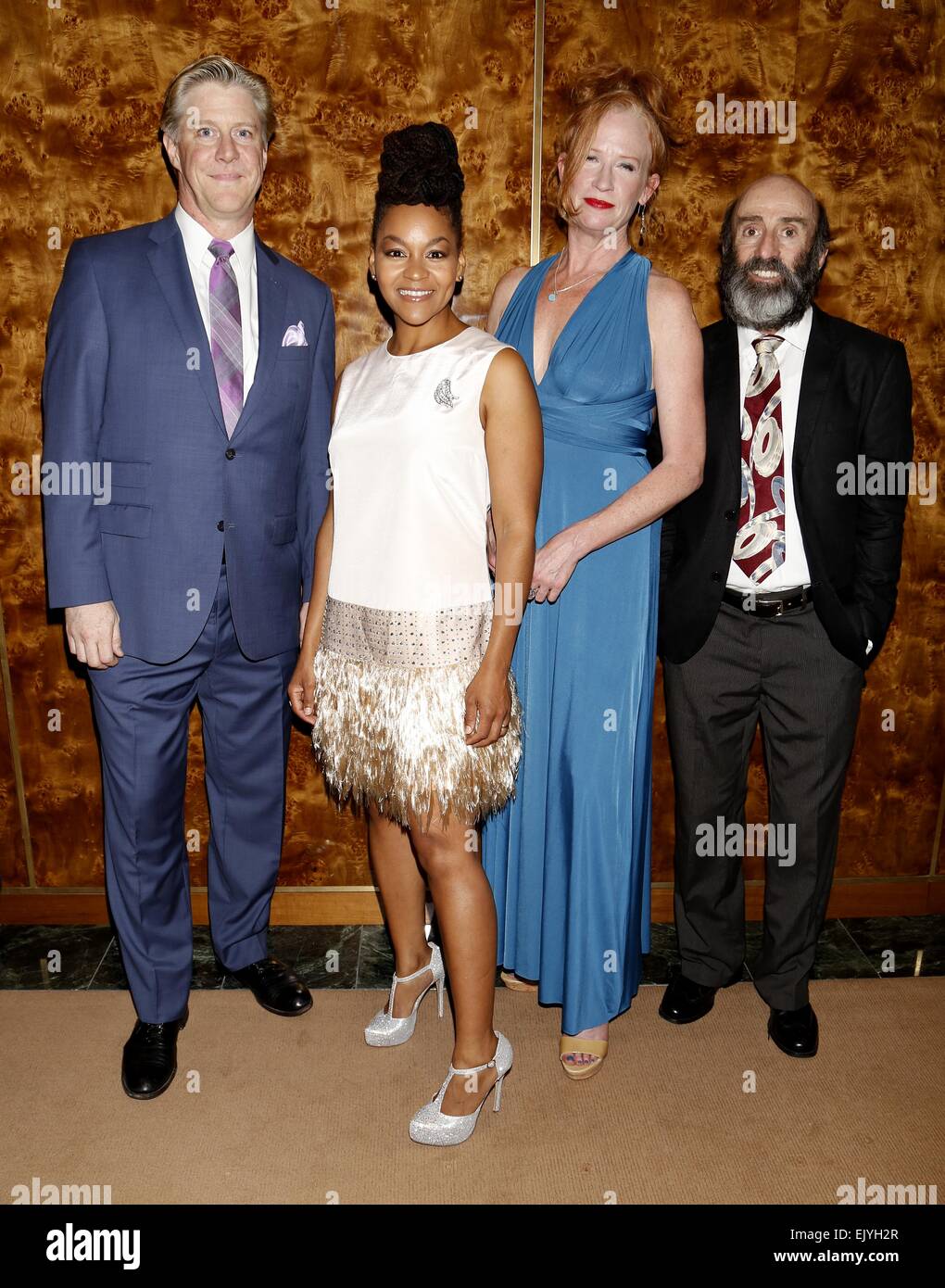 Opening night after party for 'You Can't Take It With You' held at Brasserie 8.5 restaurant - Arrivals Featuring: Karl Kenzler,Crystal A. Dickinson,Johanna Day,Patrick Kerr Where: New York, New York, United States When: 28 Sep 2014 Stock Photo