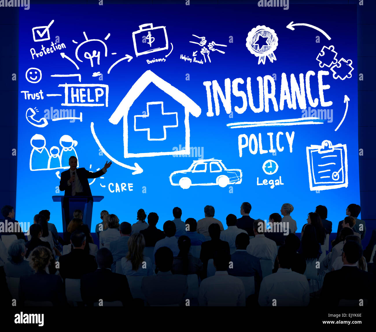 Diversity Business People Insurance Policy Seminar Conference Concept Stock Photo