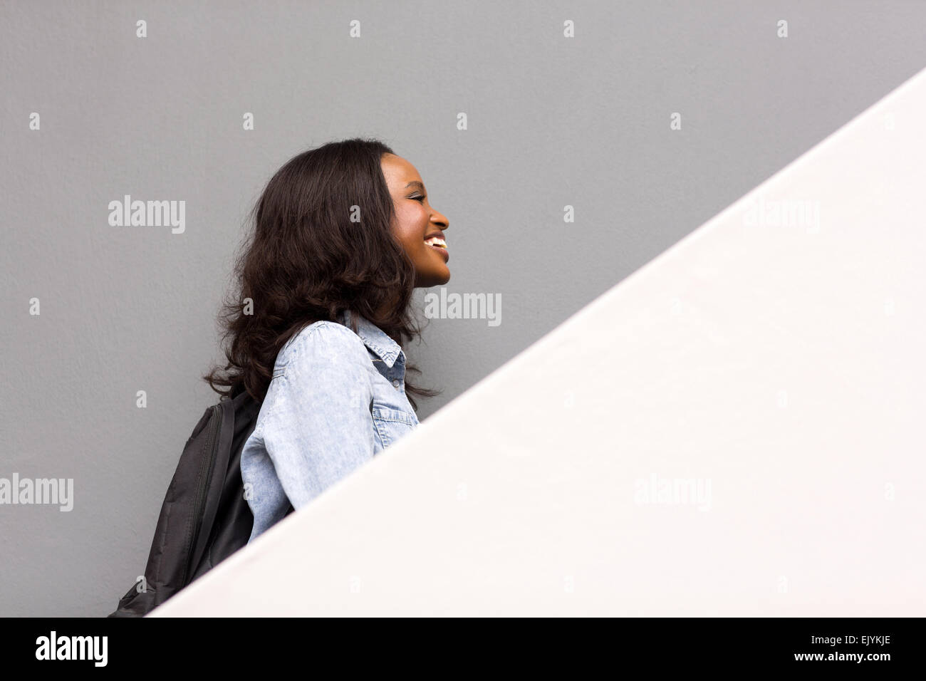 Girl Walking Up Stairs Outside High Resolution Stock Photography and ...