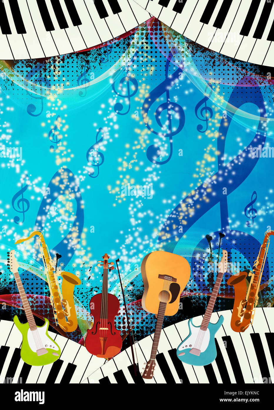 Abstract music night or concert invitation advert background with empty space Stock Photo Alamy