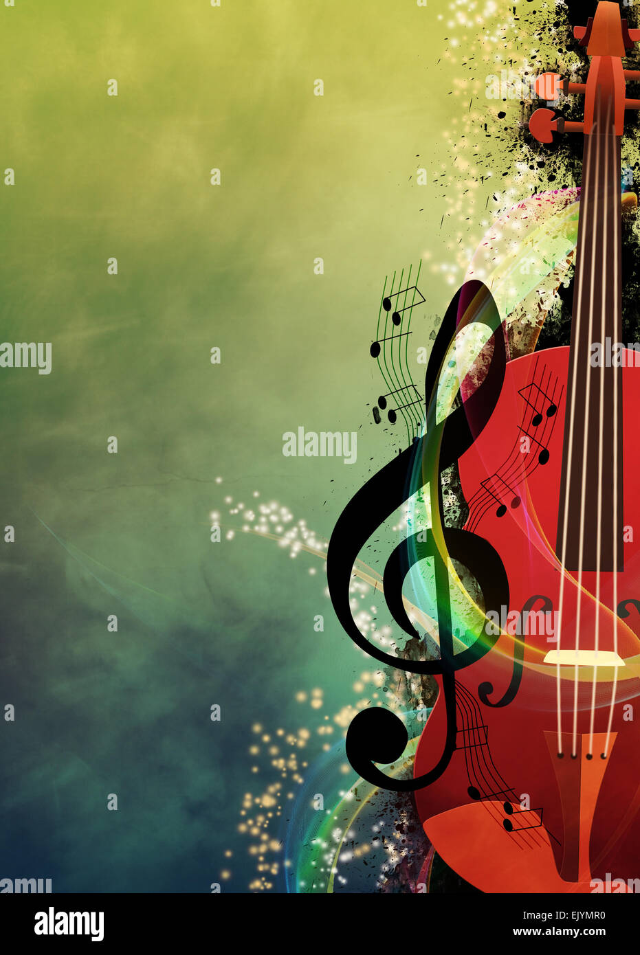 Abstract music night or concert invitation advert background with