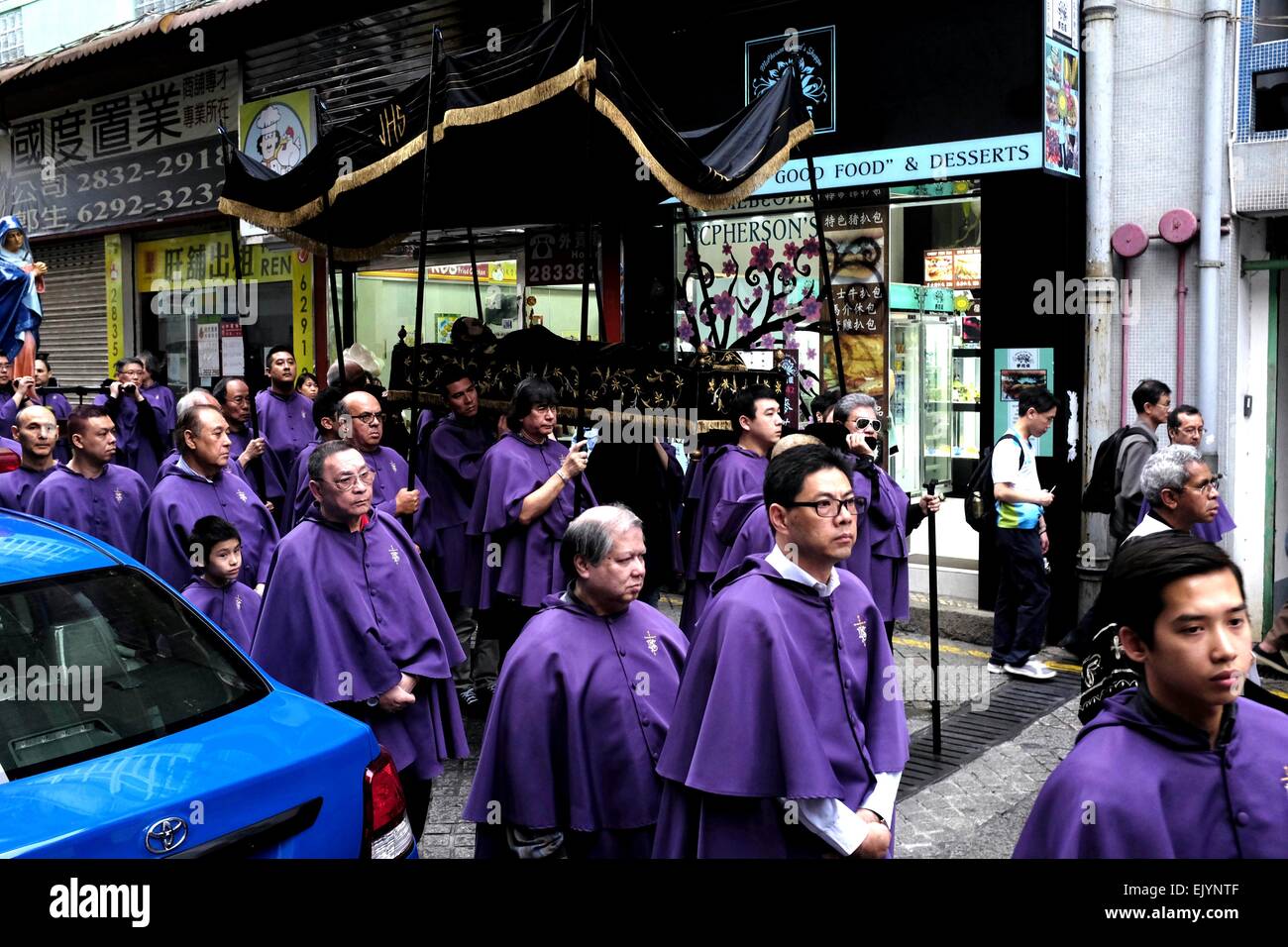 Good Friday Procession in Macau Stock Photo