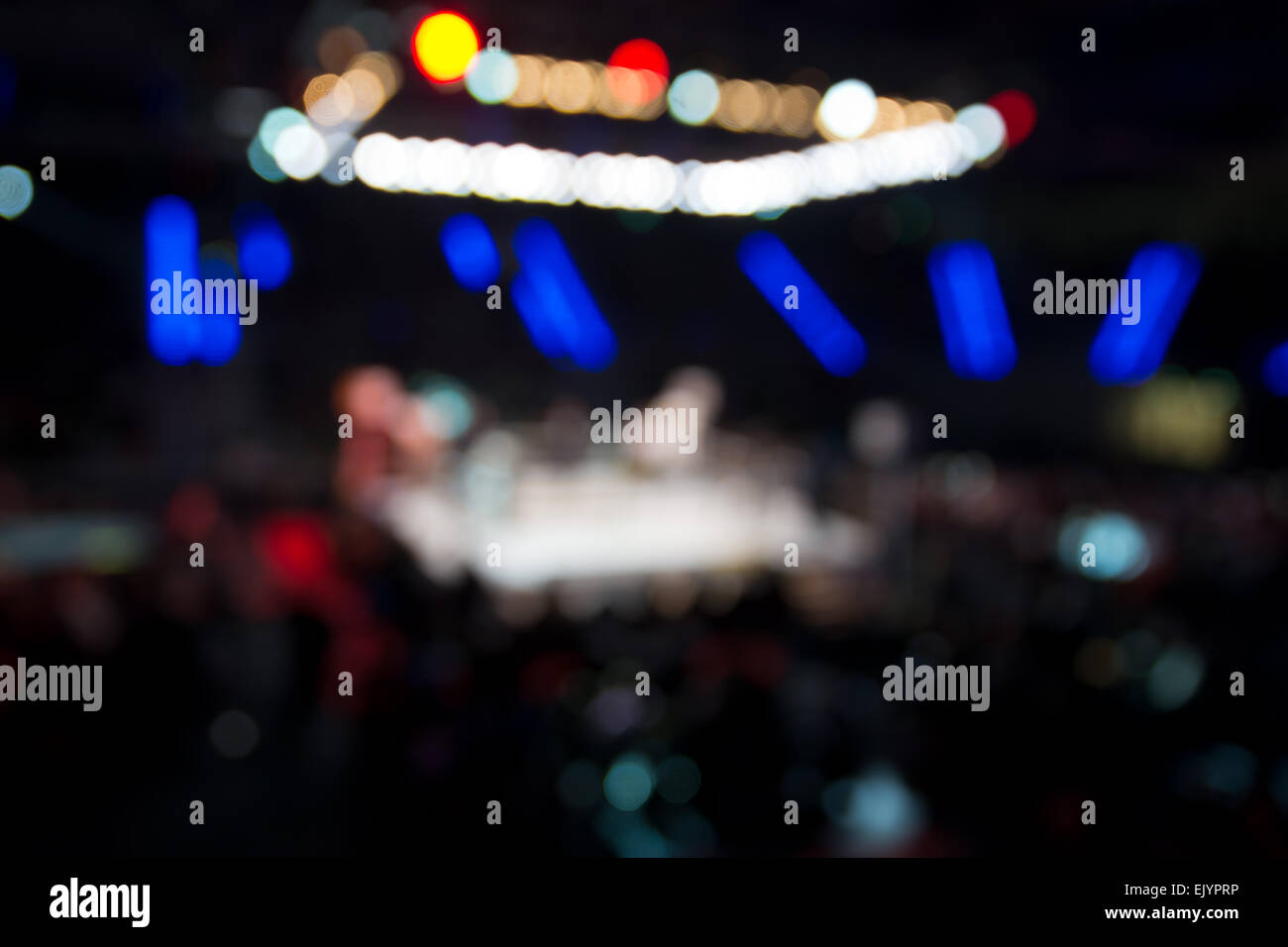 Blurred boxing fight. Stock Photo