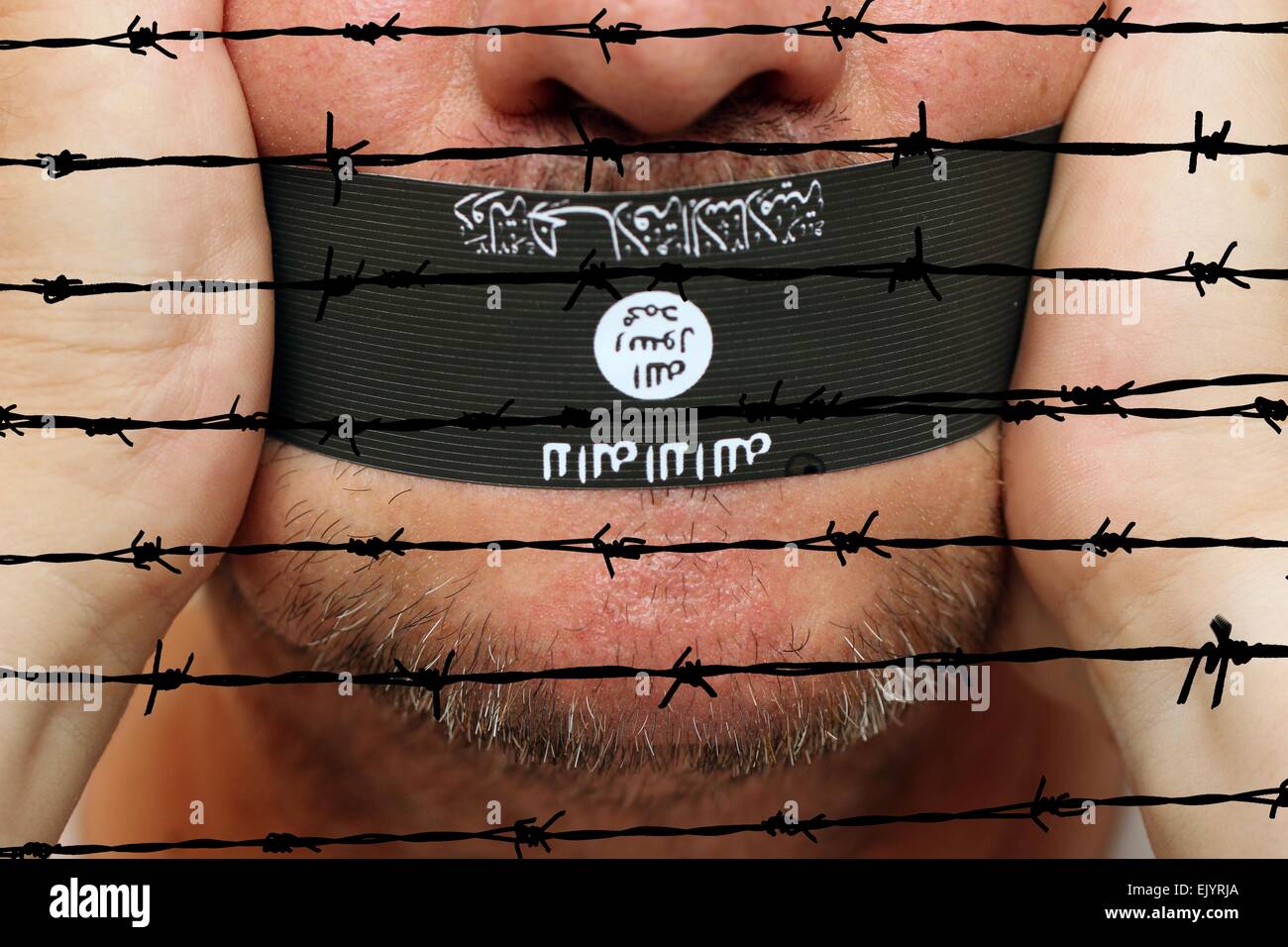 Islamic state censorship Stock Photo Alamy