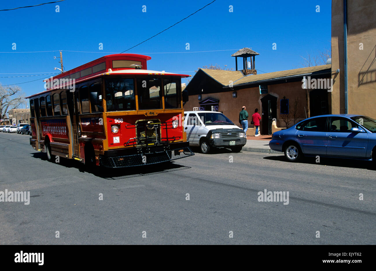 Trolley, Old Town, Albuquerque, New Mexico, USA Stock Photo - Alamy