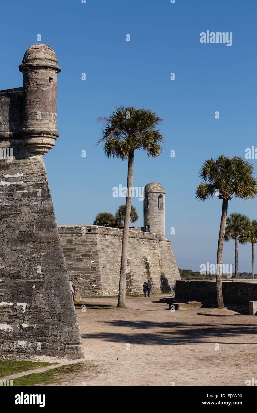 Castillo de San Marcos National Monument, St. Augustine, Florida Stock Photo