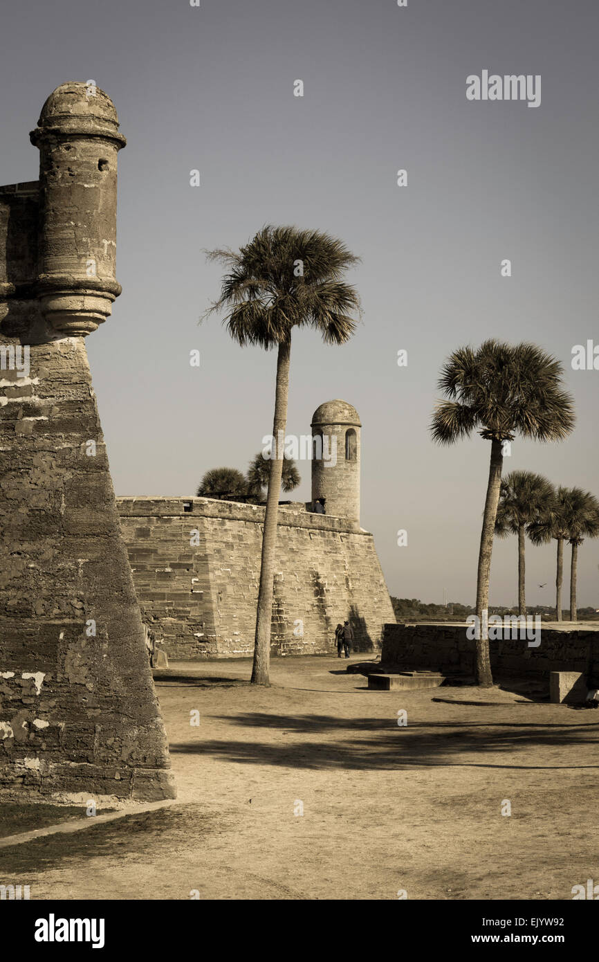 Castillo de San Marcos National Monument, St. Augustine, Florida Stock Photo