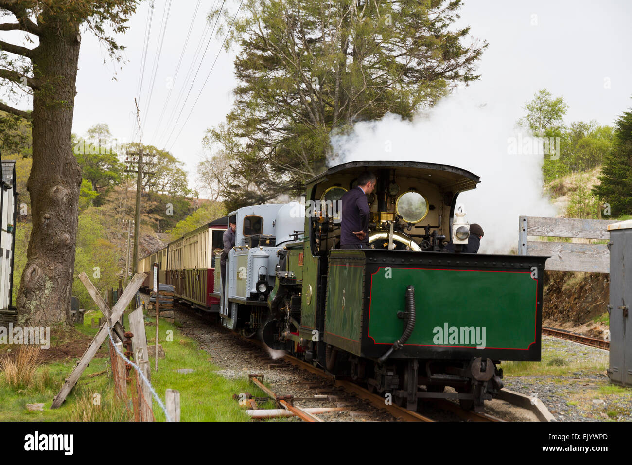 A Ffestiniog and Highland Railway steam train on the route between
