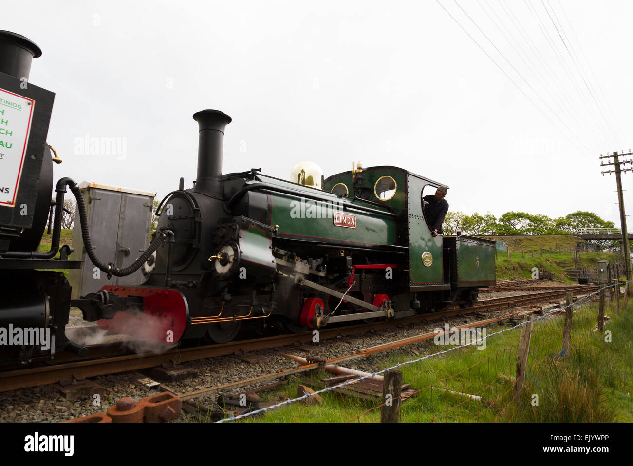 A Ffestiniog and Highland Railway steam train on the route between