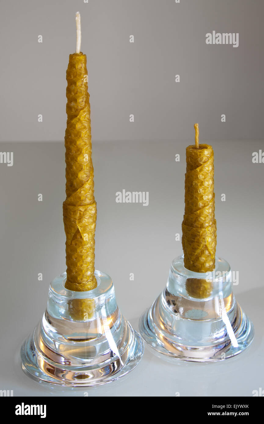 Bee wax Candles Stock Photo