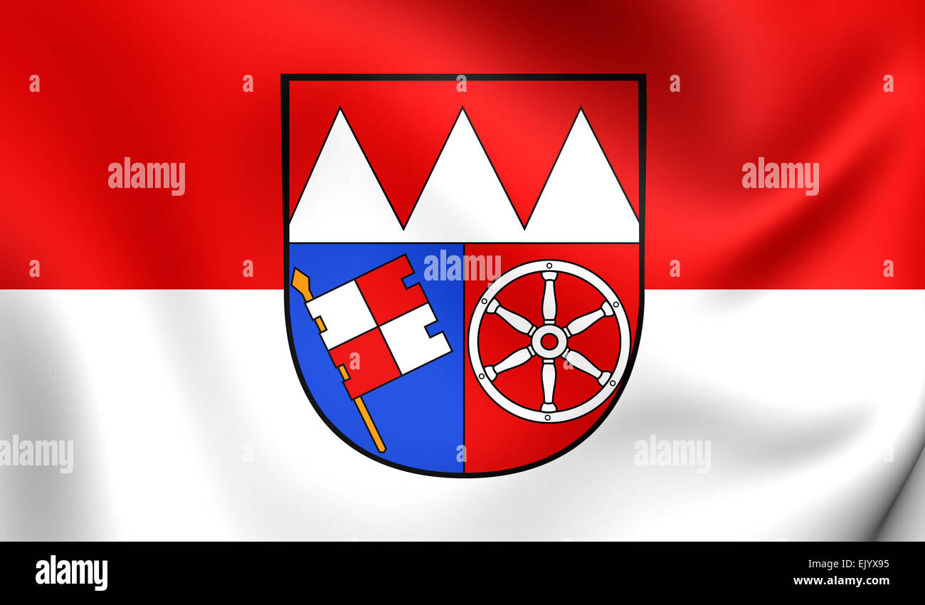 Flag of Lower Franconia, Germany. Close Up Stock Photo - Alamy