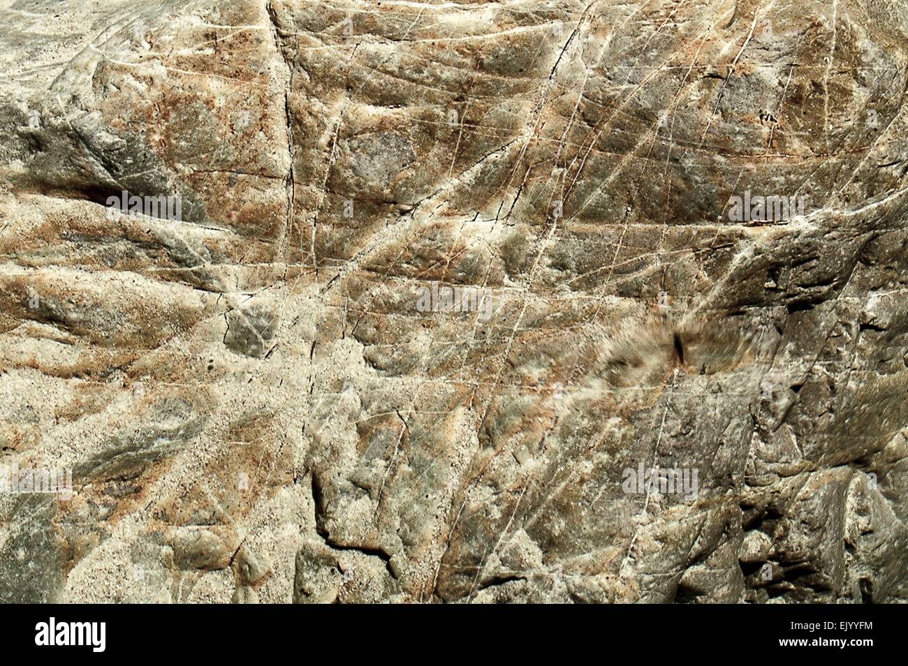 colourful stones in the Weissach river Stock Photo