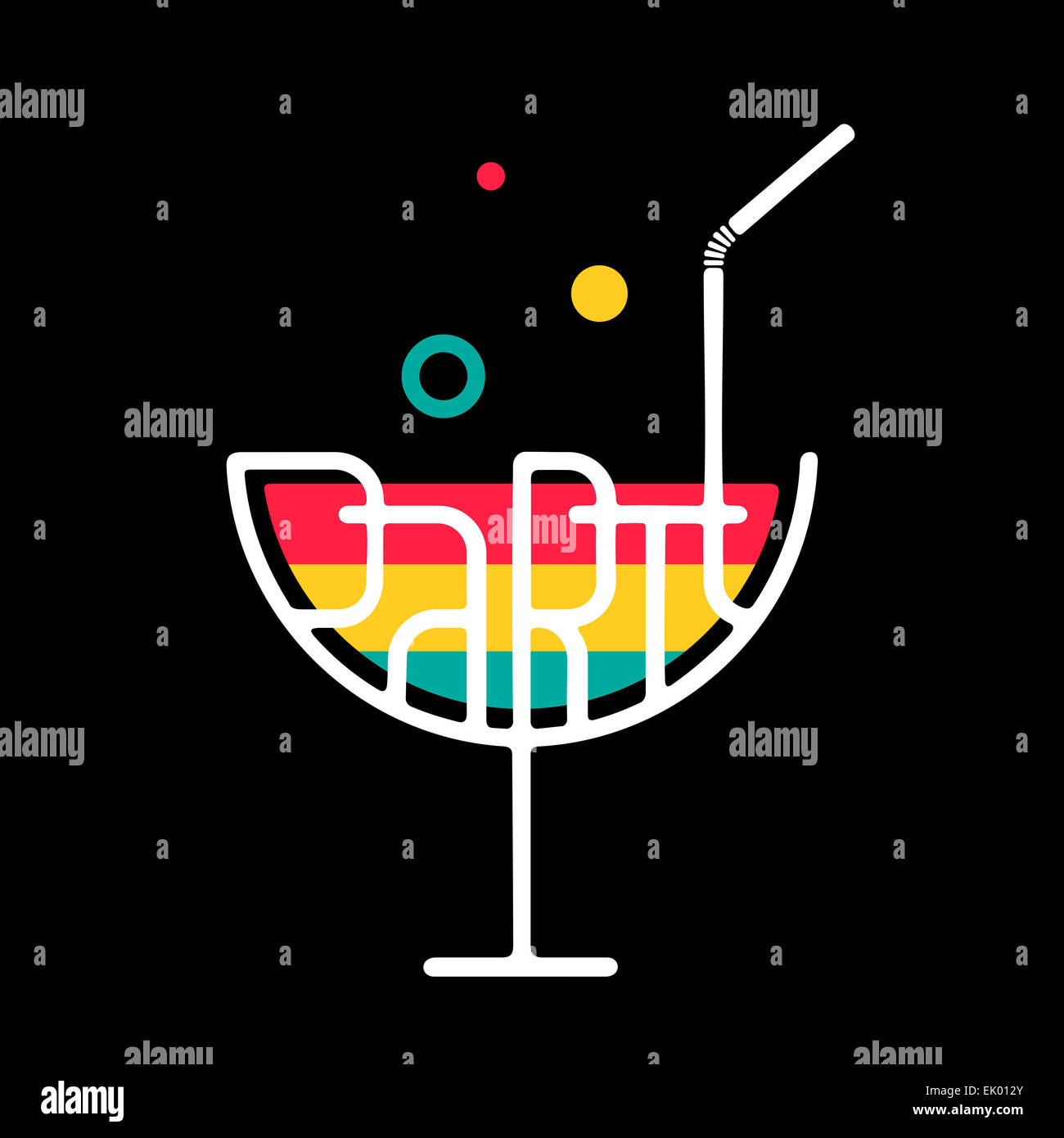 Symbol Cocktail Party Stock Photo - Alamy