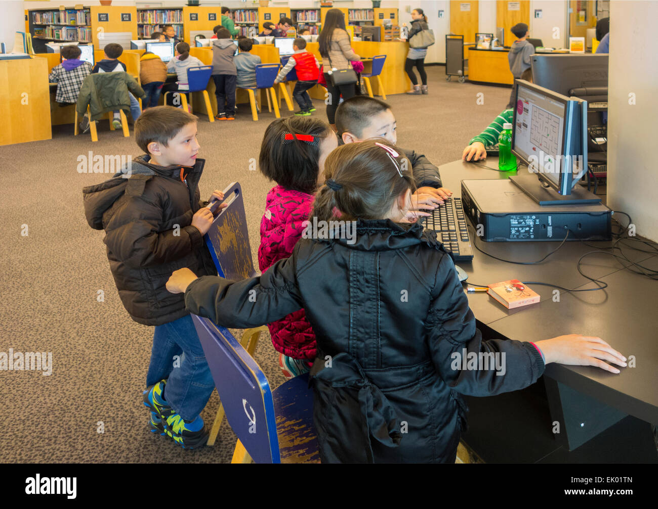 Flushing library in Queens New York City Stock Photo - Alamy