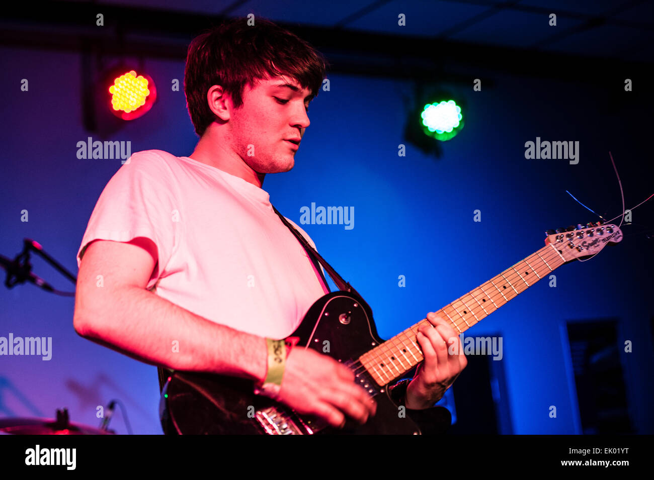 Welsh rock band Y CLEDRAU performing at at Aberystwyth University