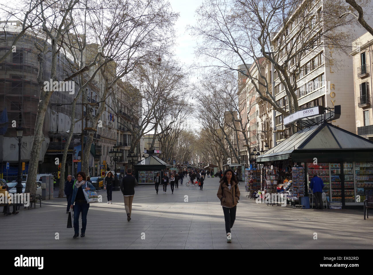 Ramblas barcelona winter hi-res stock photography and images - Alamy