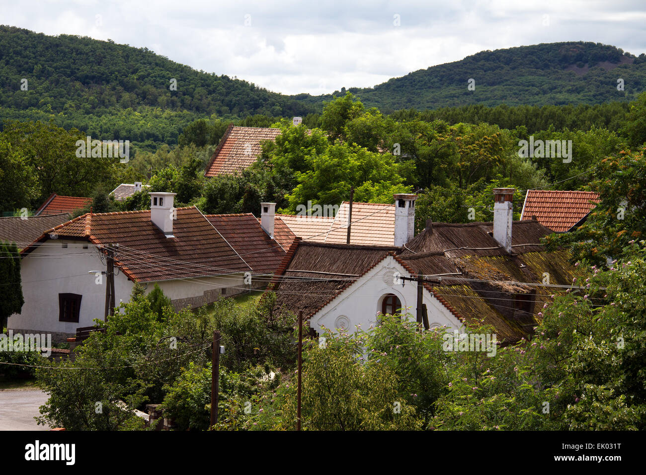 Traditional Rural Houses in the Hungarian Countryside Stock Photo - Alamy