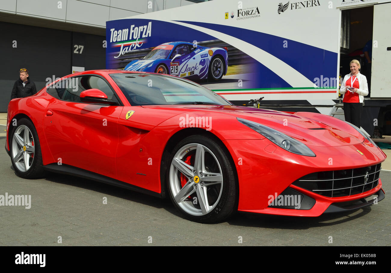 Red Ferrari F12 Stock Photo - Alamy