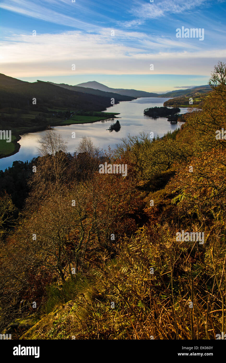 Autumn at The Queens View,Highland Perthshire Stock Photo