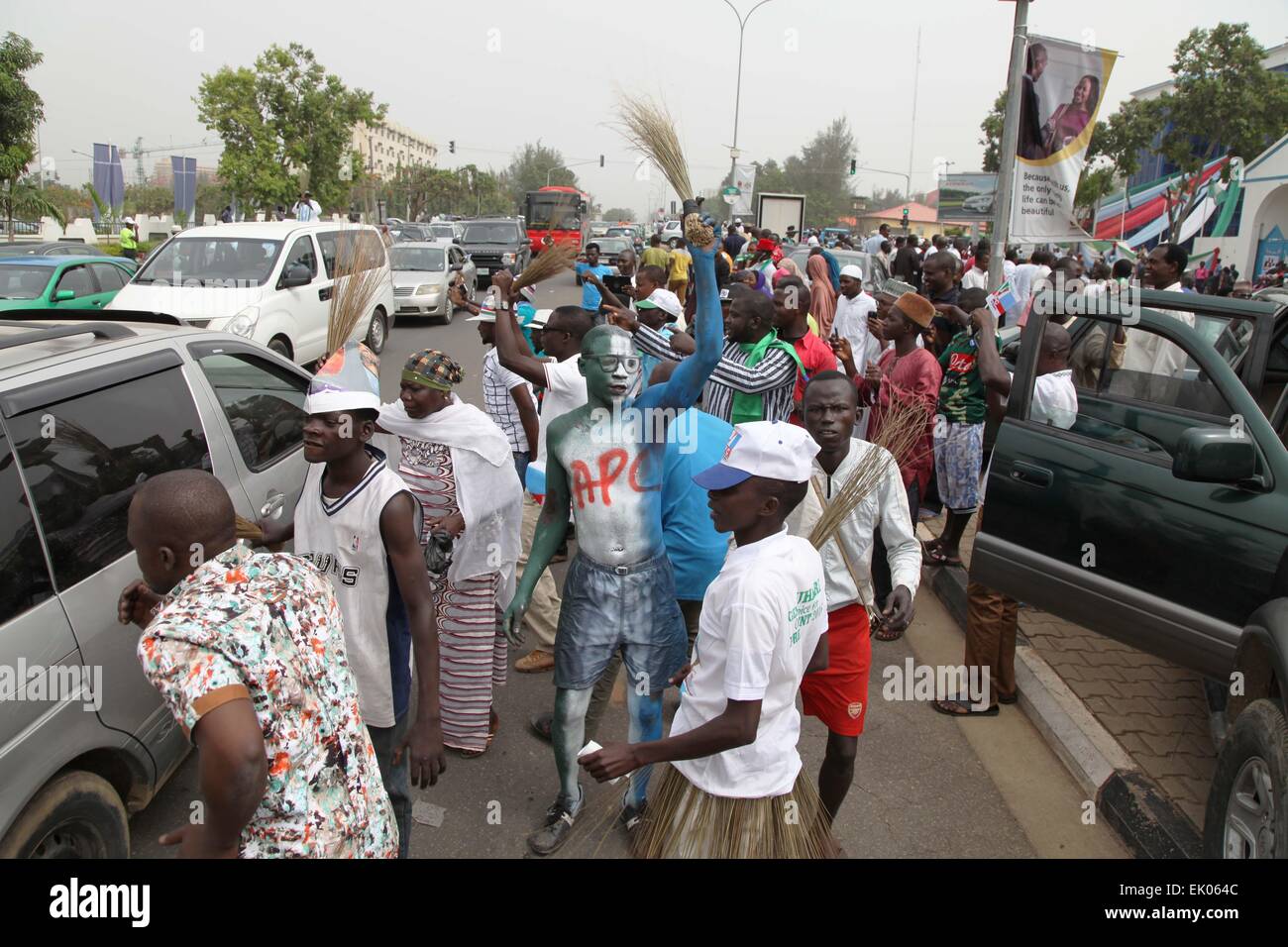 Nigeria population during the election Stock Photo - Alamy